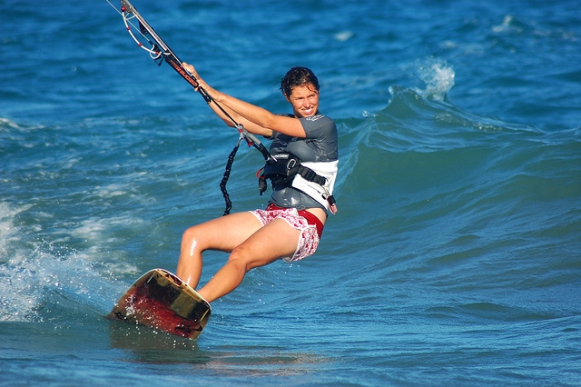 Campamentos de kitesurf para chicas